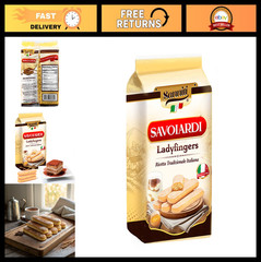 Italian Savoiardi Ladyfingers Cookies 500g | Perfect for Tiramisu & Snacking