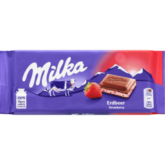 Milka Chocolate, Strawberry 3.5 oz 5 pack. Free And Fast Shipping!!!!!