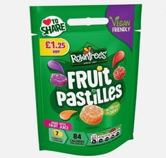 Rowntree’s Fruit Pastilles Sweets Sharing Bag 114g x 10