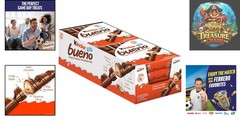 Crispy Wafer Milk Chocolate & Hazelnut Bars – 8 Pack Treats for All Occasions