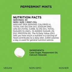 SIMPLY MINTS Natural Peppermint Breath Mints – 180 Count & Allergen-Free