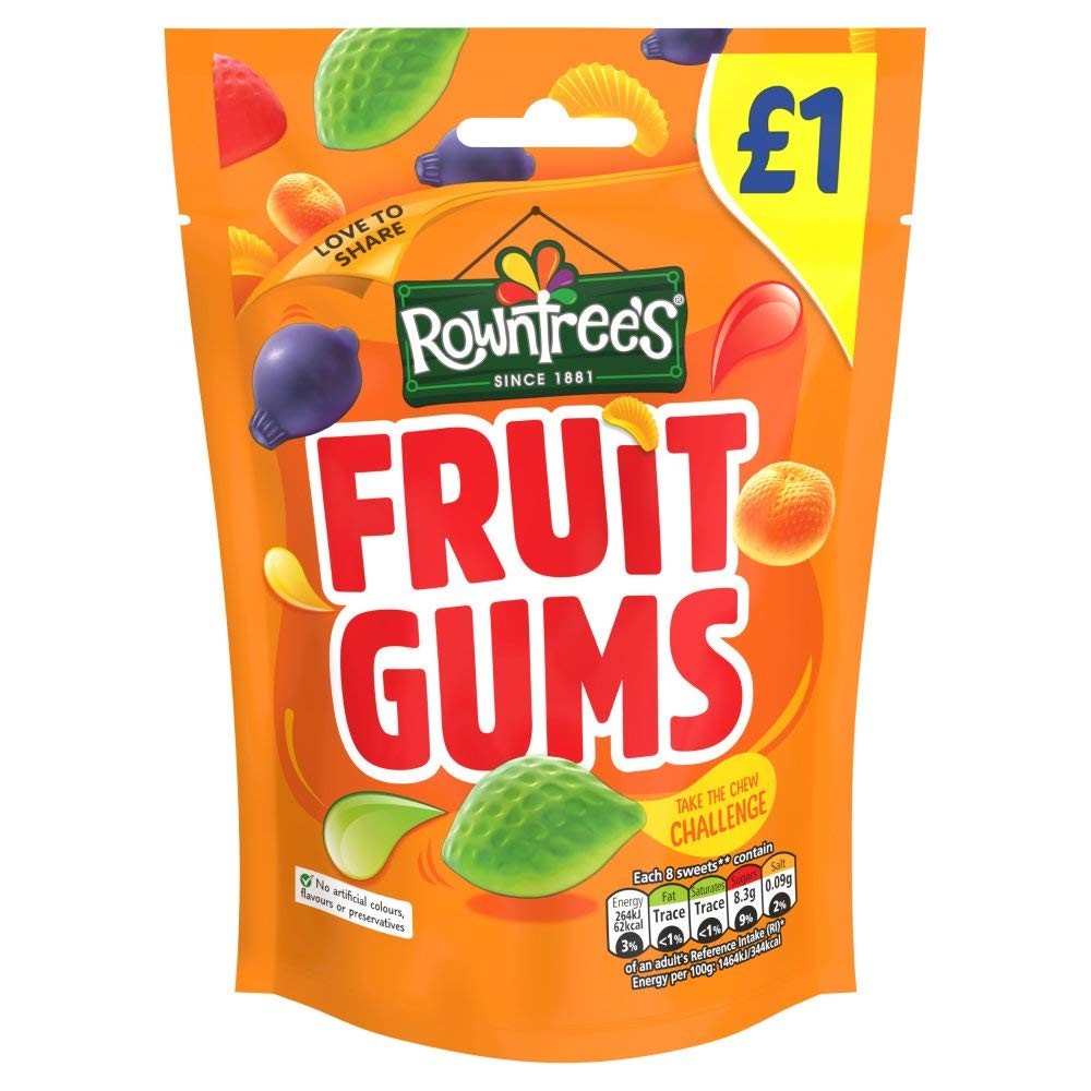 Rowntree’s Fruit Gums 120g Pack of 10