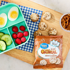 (3 pack) Great Value Mini Iced Oatmeal Cookies, 1 oz, 10 Snack Packs..