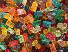 Haribo Goldbears 8 FRUITY FLAVORS- Gummi Gummy Bears {BULK CANDY- ONE POUND}