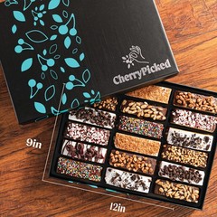 CherryPicked Christmas Holiday Thanksgiving Chocolate Gift Basket, Dried Frui…