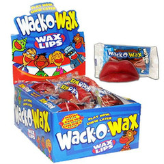 Wax Lips Candy, Cherry flavor 24 pk.(12oz) 24 Count (Pack of 1), Assorted