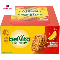 Breakfast Bars Biscuits, Cranberry Orange, 8 Packs (4 Biscuits per Pack)