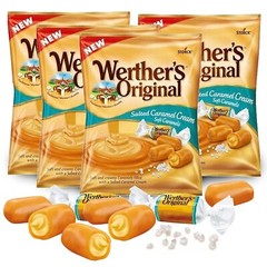 Lot of (4) Salted Soft Caramels Creme Werther’s Original 2.22oz Bags German
