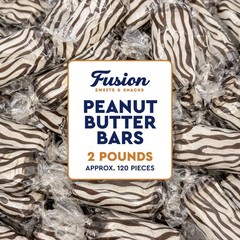 Peanut Butter Bars Candy – 2 Pounds (Approx 120 22.3 cm x 7.2 cm, White