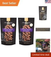 Gourmet Crème Brulee Almonds, 3.5 OZ x2 – Sweet Indulgence in Every Bite