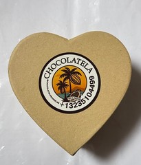 Handmade 3D Gift Unique Heart Milk Chocolate Bar Artisan Belgian Callebaut 130g.
