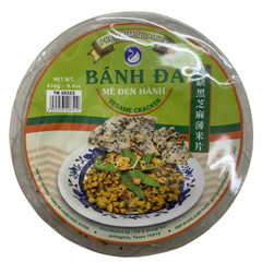 Swan Brand Black Sesame Cracker 8.8oz ( Bánh Đa Mè Đen )