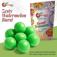 Watermelon Fruit Sours Balls Hard Sweet Candy Balls FREE SHIP