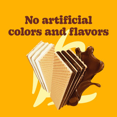 5 Pack Chocolate & Vanilla Wafer Cookies Crispy & Delicate Wafer 28.2Oz, 20 Pk