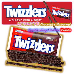 TWIZZLERS Twists HERSHEY’S🍫Chocolate Flavored Licorice Style Chewy Lrg 12oz Bag