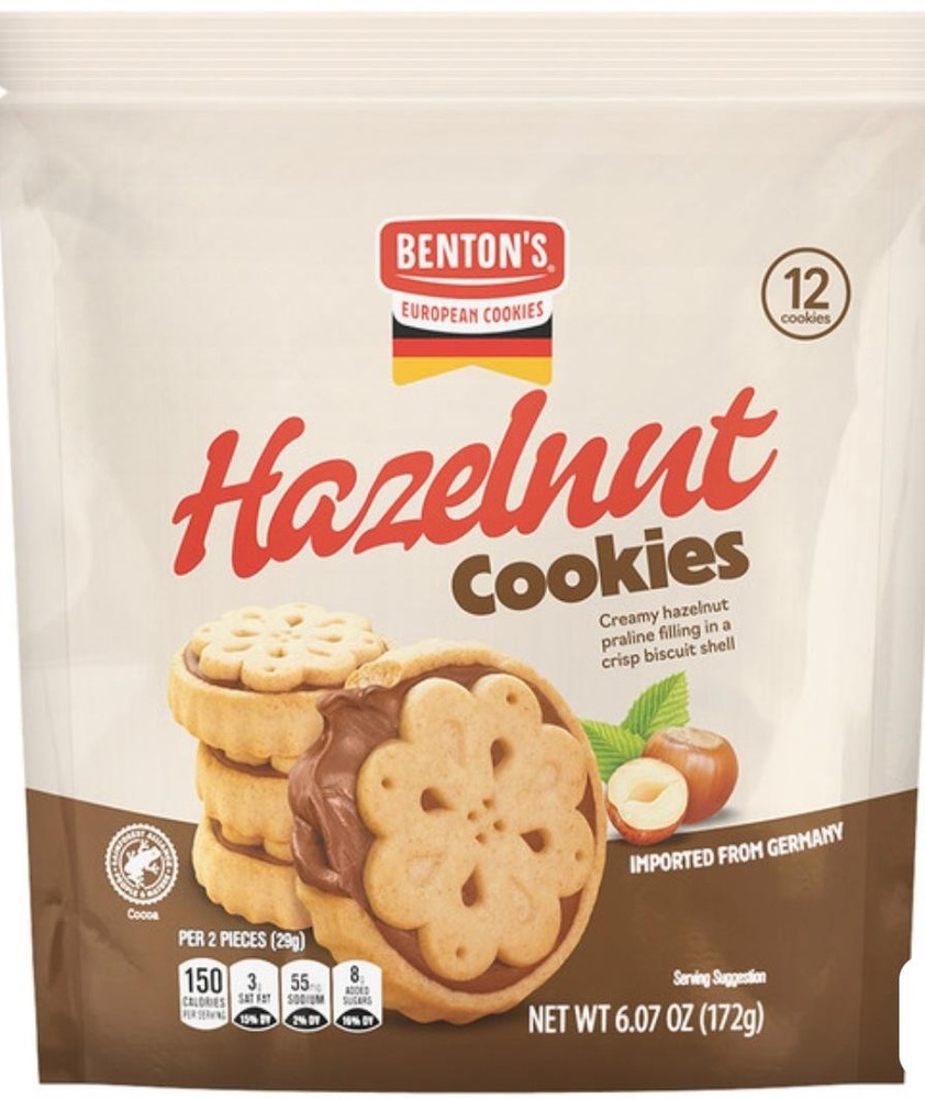 Benton’s Hazelnut Cookies – Imported from Germany 6.07oz