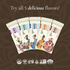 Gomacro, Organic Bar Kids Double Chocolate 7 Count (Pack of 1), No Color