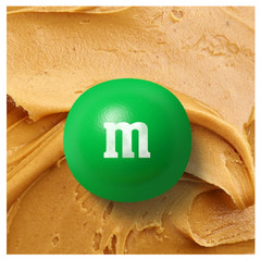 M&M’S, Peanut Butter Milk Chocolate Candies, Family Size Bag, 345g (4 Pack)