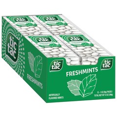Tic Tac Freshmints, On-the-Go Breath Mints Pocket-Sized Mints 12 Pack