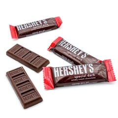 Hersheys Special Dark Chocolate Bars 1 LB Bulk Snack Size Individually Wrapped