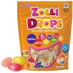 Zolli Drops Sugar Free Candy with Xylitol, 1.6 Ounce (Pack of 1), Assorted