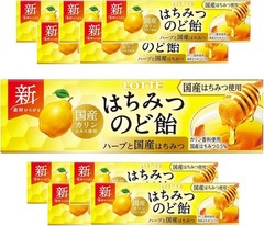 new Lotte Honey Throat Candy 11 grains x 10 from japan