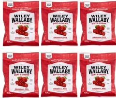 (Lot of 12) Wiley Wallaby Australian Licorice Classic Red 5 oz. Always Fresh