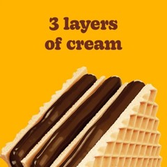 Bauducco Chocolate & Vanilla Wafer Cookies, Single Serve Crispy & Delicate Wafer