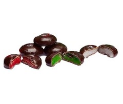 JUNIOR MINT FESTIVE COLOR CHOCOLATE COVERED MINT CREAMY VALUE BULK BAG PRICE!!!