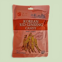 Korean Red Ginseng Hard Candies, 3.5 oz, All Natural – Packs of Two (2)