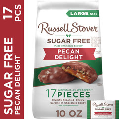 Russell Stover Sugar Free Pecan Delight Chocolate Candy 10 oz Bag Free Ship