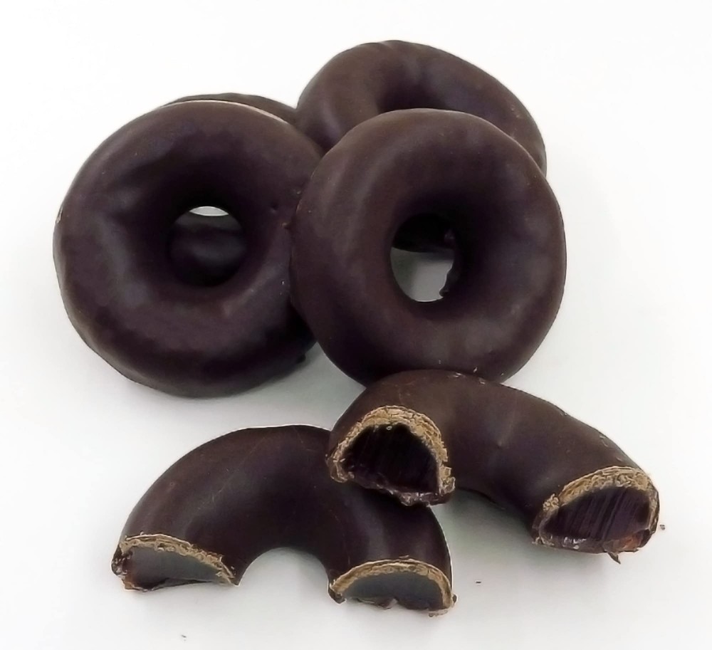 Bayside Candy Chocolate Raspberry Rings – Dark Chocolate Covered Raspberry Jell