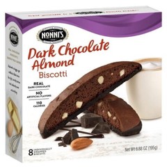 Nonni’s Biscotti, Dark Chocolate Almond, 8 Count, 6.88 (Pack of 1)