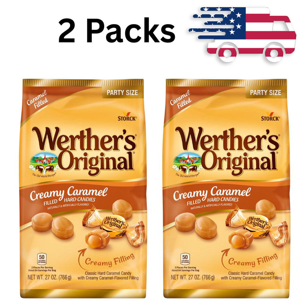 2 Packs – Werther’s Original Creamy Caramel Filled Candy, 27 oz
