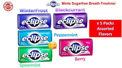 5x Wrigley’s Eclipse Mints 35g | Sugar-Free Assorted Flavours | 50 Mints Each