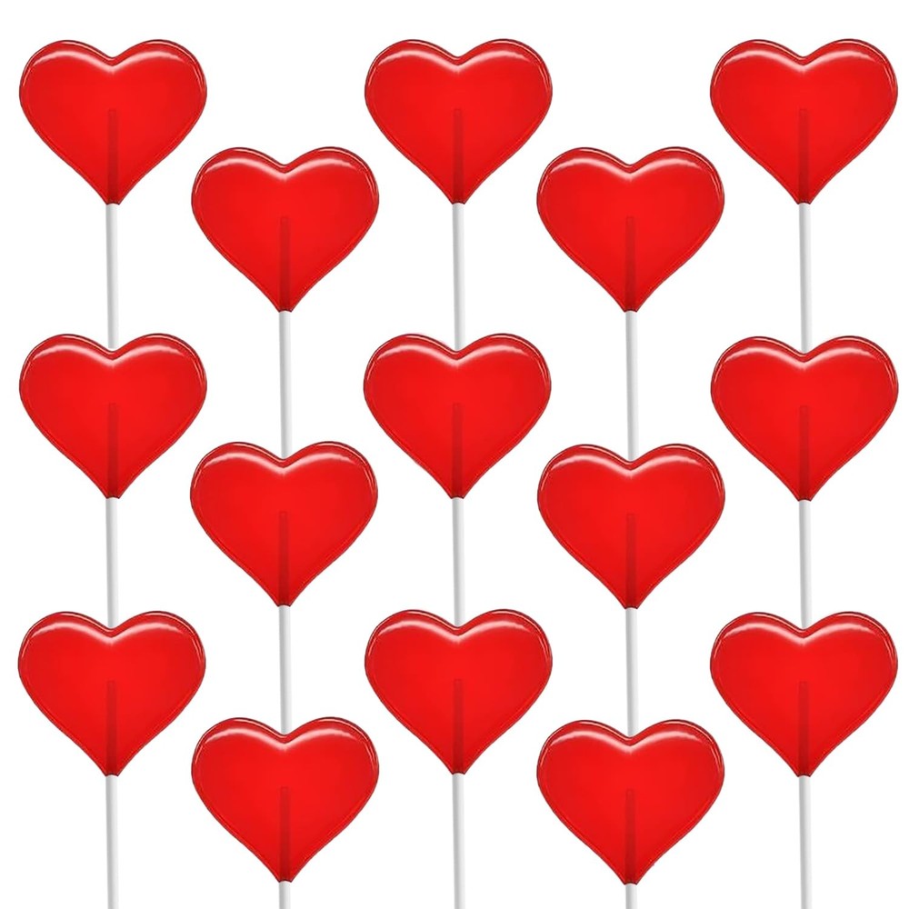 Lollipops Mini Heart Shaped Flavored Delicious Lollipop, Individually Wrapped…