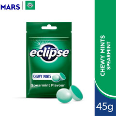 5 packs Chewy Mints Wrigley’s Eclipse Spearmint Powerful Refresh Breath New- 45g