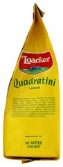 Loacker Lemon Quadratini Wafer Cookies Bite Size Cream Filled 8.82 Oz 6 Pack