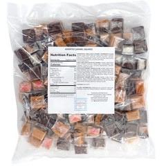 Individually Wrapped Assorted Caramel Squares – 1 Pound Bulk Bag Delight
