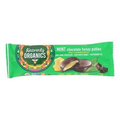 Heavenly Organics Mint Chocolate Honey Patties 1.2 Oz Pack Of 4
