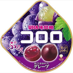 【US SELLER】Cororo Kororo UHA Mikakuto Gummy Gummies Soft Candy Grape x 8 bags