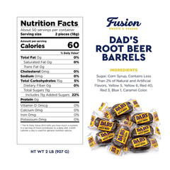 Dad’S Root Beer Barrels Hard Candy – 2 Pounds Bulk Bag (Approx 100 Count) – Old