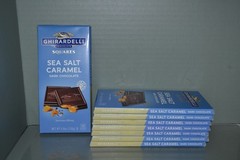 (8) Ghirardelli Dark Chocolate Sea Salt Caramel Candy Bars, 4.8 oz, BB 11/2026