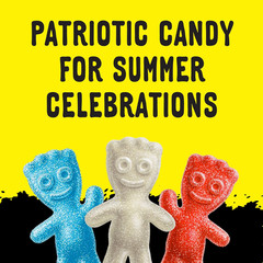 Red, White & Blue Soft & Chewy Candy, Bulk Candy, 12-3.08 Oz Boxes
