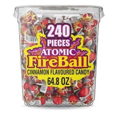 Wonka Atomic Fireball, Candy, Cinnamon Flavor, Individually Wrapped (240 ct)