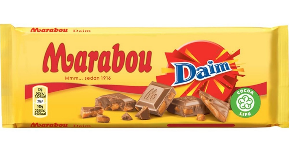 Daim Chocolate Bar Many Flavors 100 gram Made in Sweden