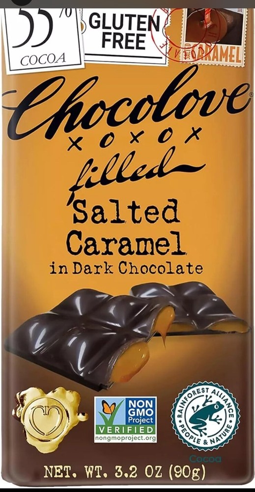 Chocolove Dark Chocolate Bar Salted Caramel New￼!!