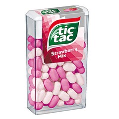 24 x TIC TAC Strawberry Mix Strawberry Fields Mints Pastilles 18g 0.64oz