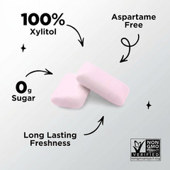 PUR Chewing Gum Variety Pack Aspartame Free 100% Xylitol 8 Packs 9 Pieces