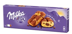 2 x Milka Cake & Choc Fluffy Cupcake with Alpine Chocolate Filling 175g 6.2oz
